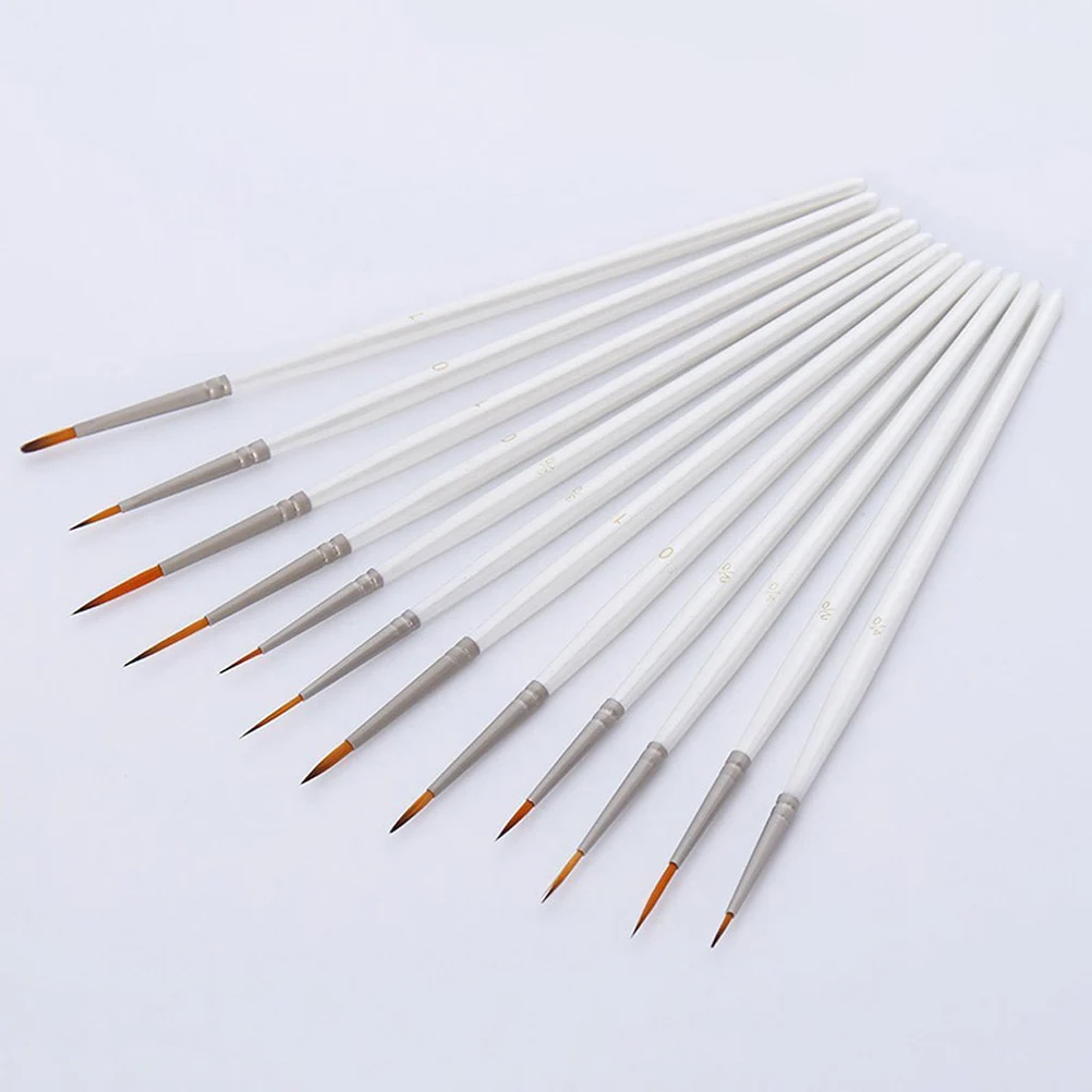 12 Pcs Brushes for Fine Detailing Oil Acrylic Watercolor Painting Models Nail Art White Wood Handle Nylon Tips 16 7x1 7x1 7cm
12 Pcs Brushes for Fine Detailing Oil Acrylic Watercolor Painting Models Nail Art White Wood Handle Nylon Tips 16 7x1 7x1 7cm
