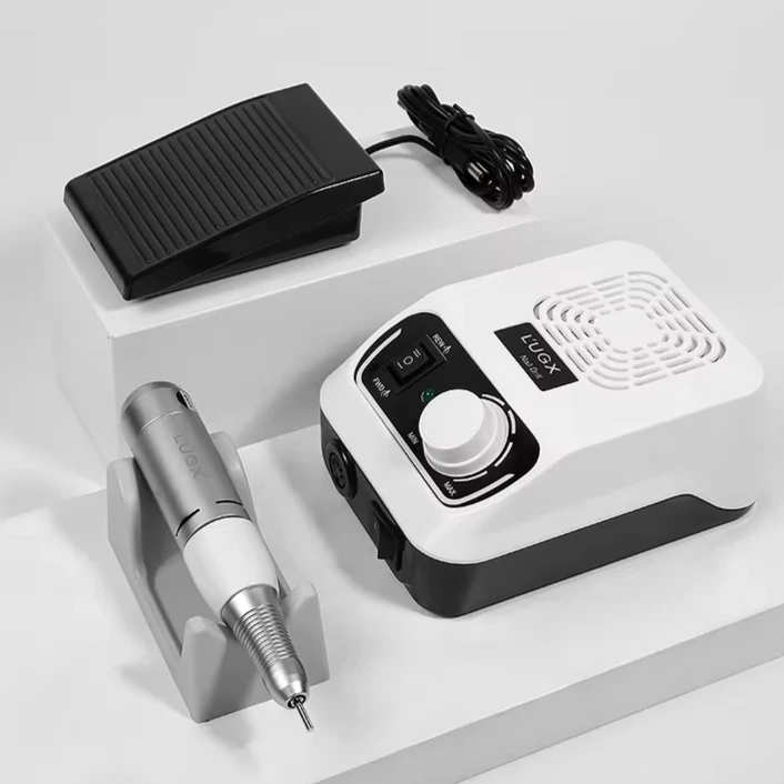 Popular Nail Drill Machine Portable Manicure Nail Removal Multifunctional Strong Motor 35000 RPM Foot Control Nail Drills