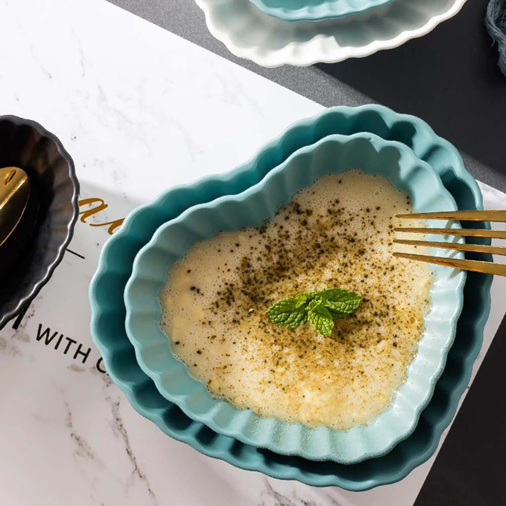 2Pcs Heart Shaped Bowl Ceramic Dessert Bowl for Fruit Salad Serving Fine Craftsmanship Elegant Design Food Safe Non Toxic
2Pcs Heart Shaped Bowl Ceramic Dessert Bowl for Fruit Salad Serving Fine Craftsmanship Elegant Design Food Safe Non Toxic