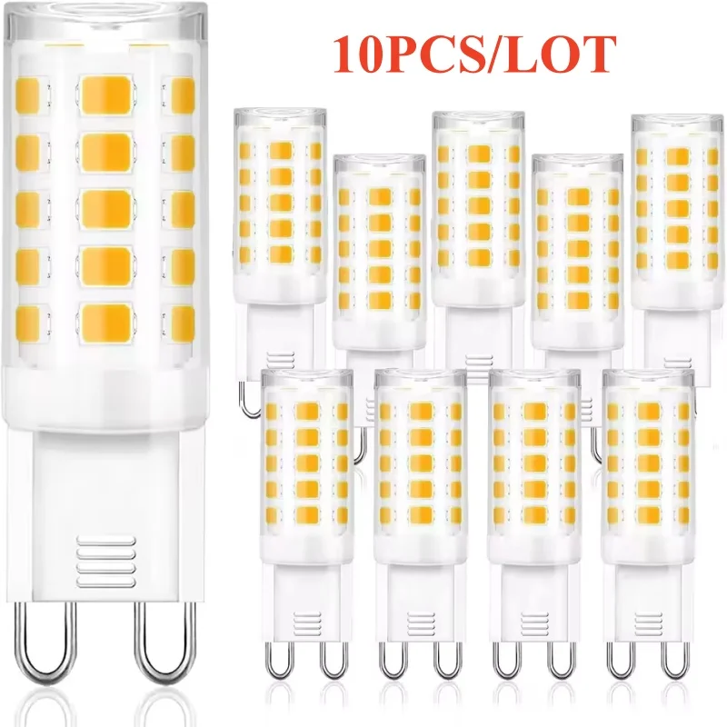 10Pcs Brightest G9 LED Lamp AC220V 5W 7W 9W Ceramic SMD2835 LED Bulb Warm/Cool White Spotlight replace Halogen light wholesale
10Pcs Brightest G9 LED Lamp AC220V 5W 7W 9W Ceramic SMD2835 LED Bulb Warm/Cool White Spotlight replace Halogen light wholesale