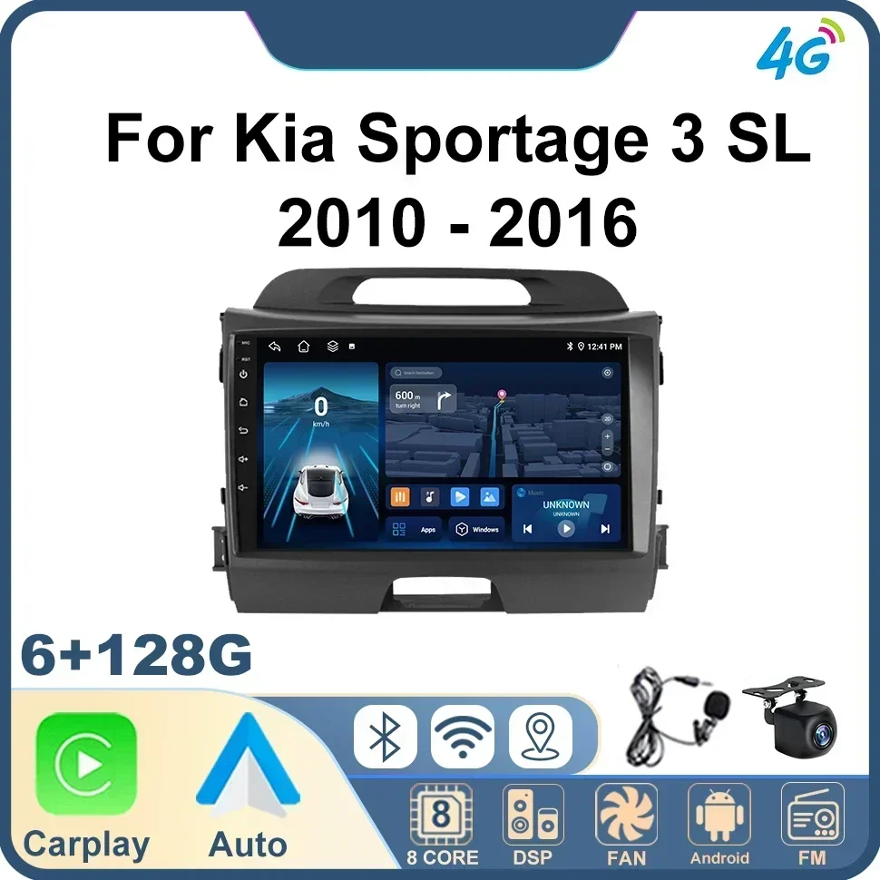 Автомобильное радио 2Din для Kia Sportage 3 SL 2010-2016 Мультимедийный плеер Carplay Navi 2Din Головное устройство Аудиосистема автомобиля
Автомобильное радио 2Din для Kia Sportage 3 SL 2010-2016 Мультимедийный плеер Carplay Navi 2Din Головное устройство Аудиосистема автомобиля