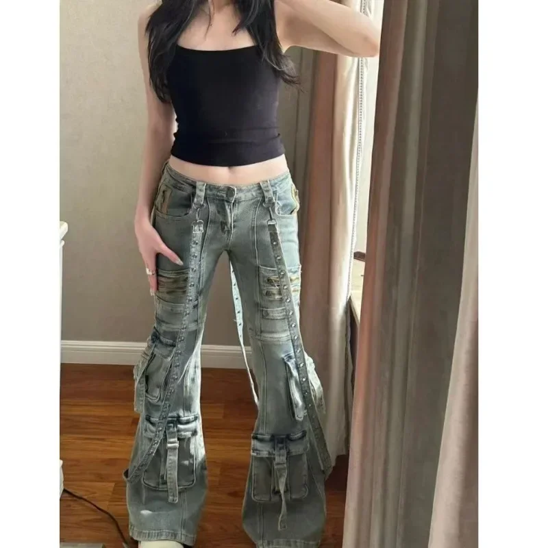 Pockets Patchwork Ribbon Design Jeans Y2k Aesthetic Skinny Denim Pants Fashion Streetwear Harajuku Punk Casual Cowboy Trousers
Pockets Patchwork Ribbon Design Jeans Y2k Aesthetic Skinny Denim Pants Fashion Streetwear Harajuku Punk Casual Cowboy Trousers