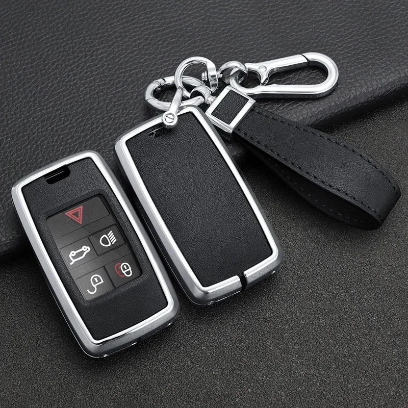 Leather Alloy Car Key Case Cover Protect Shell For Land Rover Range Rover Discovery 5 Sport For JAGUAR XE XF XJ F PACE Keychain
Leather Alloy Car Key Case Cover Protect Shell For Land Rover Range Rover Discovery 5 Sport For JAGUAR XE XF XJ F PACE Keychain