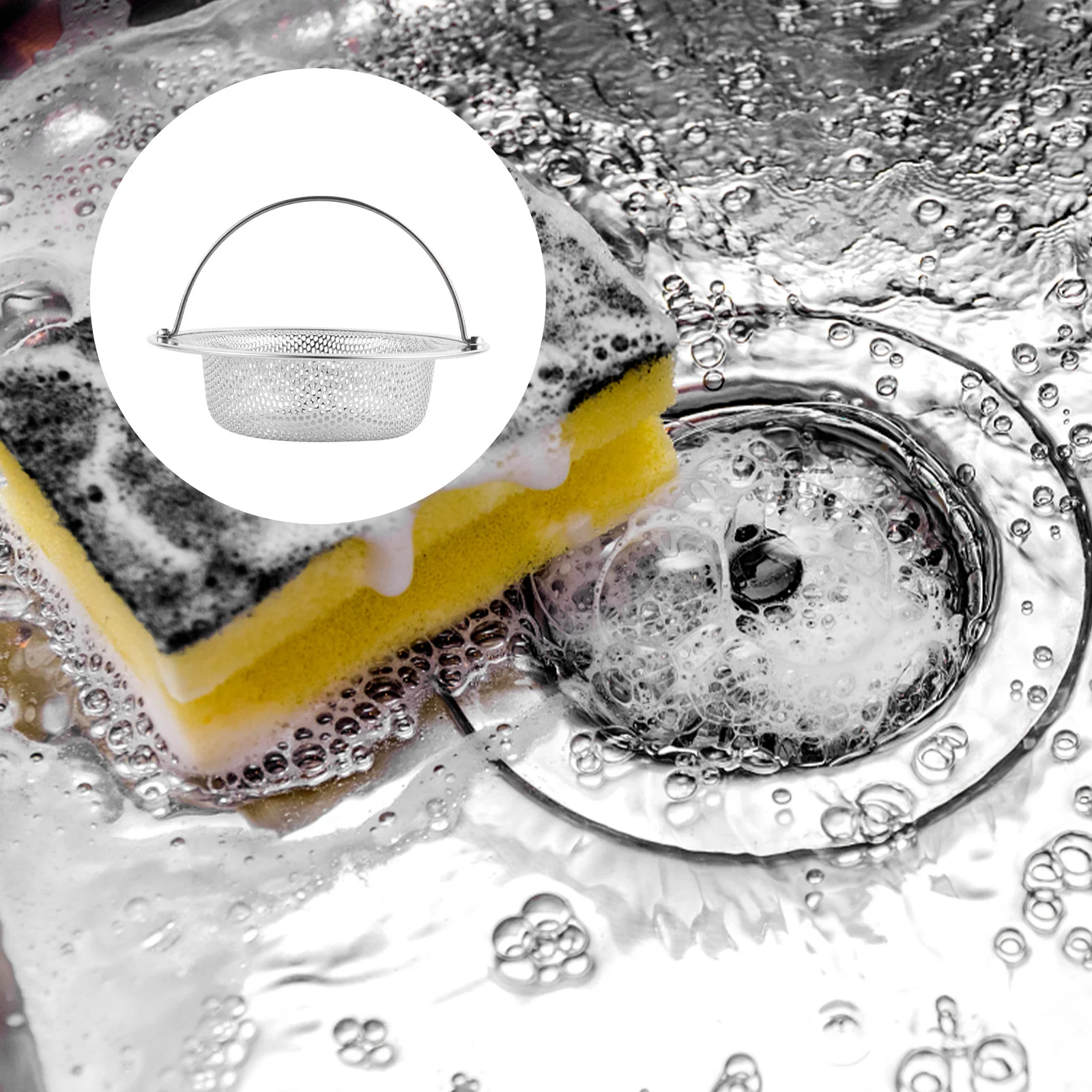 Stainless Steel Sink Strainer Basket Kitchen Bathroom Drain Filter With Handle Fine Mesh Anti-Clogging Drainage Device
Stainless Steel Sink Strainer Basket Kitchen Bathroom Drain Filter With Handle Fine Mesh Anti-Clogging Drainage Device