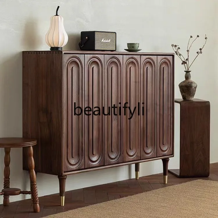 North American black walnut shoe cabinet, household large-capacity storage storage, cherry wood living room entrance cabinet
North American black walnut shoe cabinet, household large-capacity storage storage, cherry wood living room entrance cabinet
