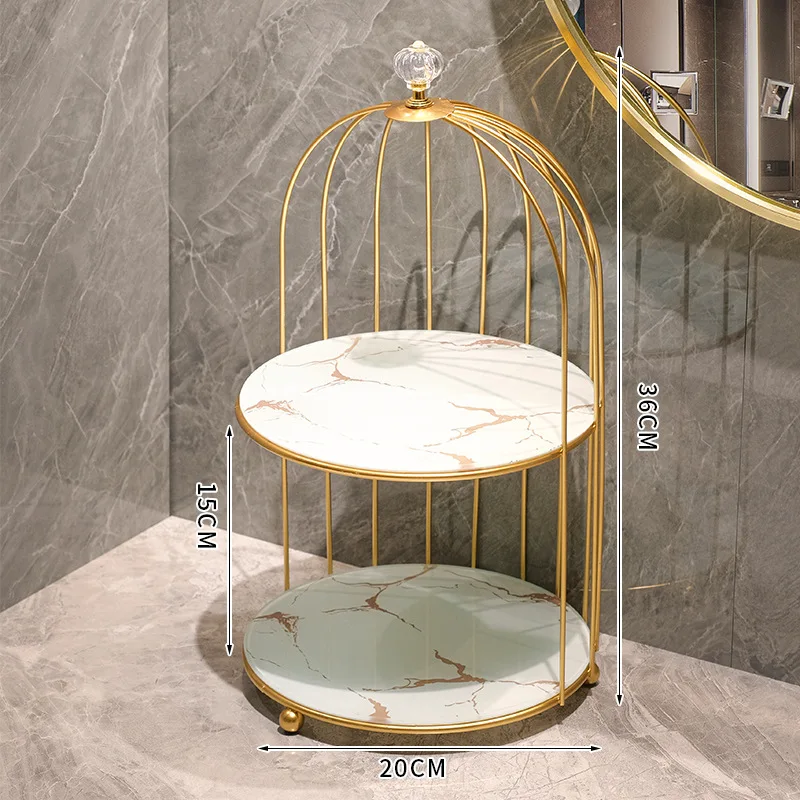 2-layer birdcage cake rack display desktop rack bathroom makeup bathroom storage rack
2-layer birdcage cake rack display desktop rack bathroom makeup bathroom storage rack