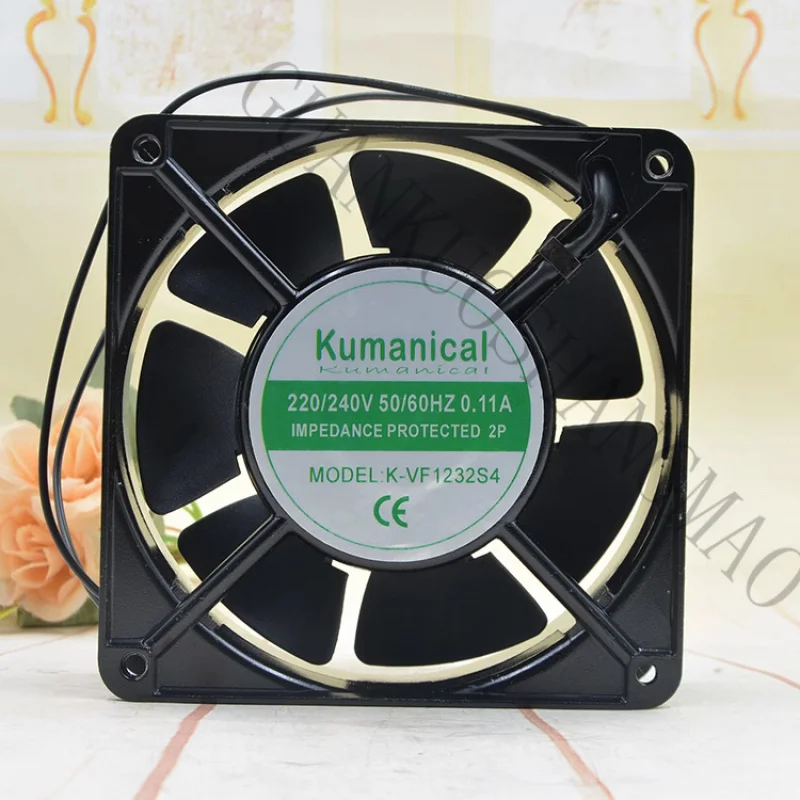 HJY 1-piece Kumanical Fan K-VF1232S4 AC220V 12038 12CM 2-wire aluminum frame fan
HJY 1-piece Kumanical Fan K-VF1232S4 AC220V 12038 12CM 2-wire aluminum frame fan