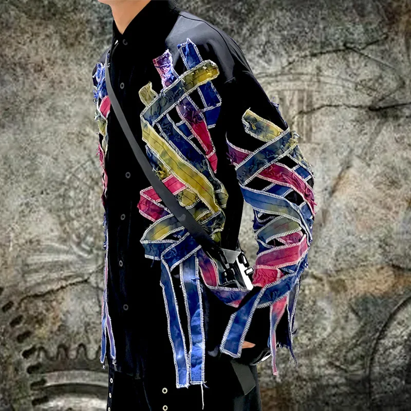2025 Streetwear Spring Casual Fashion modis Japanese Korean Splicing Tassel Splicing Cotton and Hemp Long Sleeve Shirt Top
2025 Streetwear Spring Casual Fashion modis Japanese Korean Splicing Tassel Splicing Cotton and Hemp Long Sleeve Shirt Top