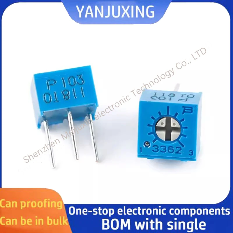 10 шт./лот 3362P-103 10 К однооборотный прецизионный регулируемый резистор 3362 потенциометр потенциометр с стеклянной глазурью
10 шт./лот 3362P-103 10 К однооборотный прецизионный регулируемый резистор 3362 потенциометр потенциометр с стеклянной глазурью