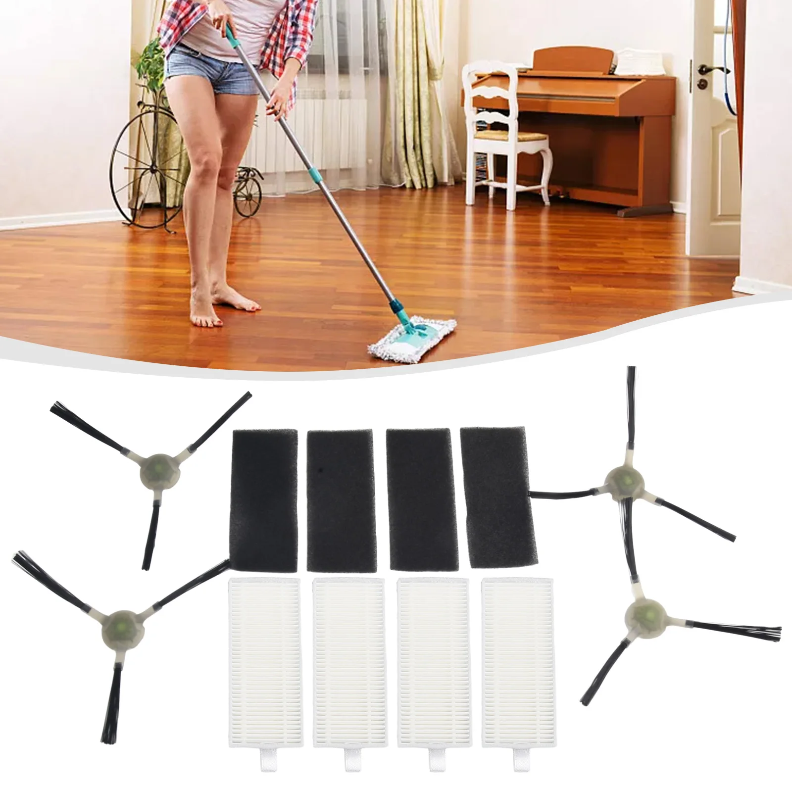 8/15pcs Filters Side Brushes For M200 M201 M520M M501-A M571 T700 M501 T800 Household Robotic Vacuum Cleaner Accessories
8/15pcs Filters Side Brushes For M200 M201 M520M M501-A M571 T700 M501 T800 Household Robotic Vacuum Cleaner Accessories