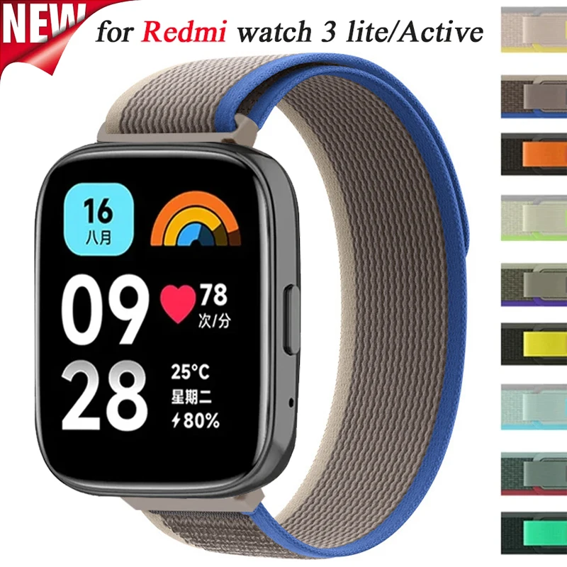 Нейлоновый ремешок 22 мм для Xiaomi Redmi Watch 3Active, регулируемый эластичный спортивный ремешок для Redmi Watch 3 Lite, аксессуары
Нейлоновый ремешок 22 мм для Xiaomi Redmi Watch 3Active, регулируемый эластичный спортивный ремешок для Redmi Watch 3 Lite, аксессуары