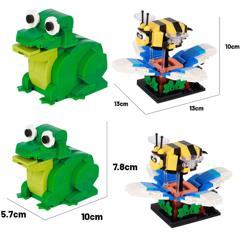 MOC Model Bricks Frog Robot Bee Flying Bird Model Building Blocks DIY Education for Children Birthday Gifts Kids Toys
MOC Model Bricks Frog Robot Bee Flying Bird Model Building Blocks DIY Education for Children Birthday Gifts Kids Toys