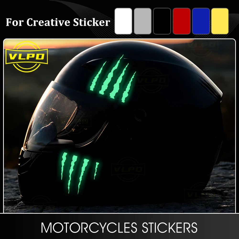 Monster Claw Scratches Glow Stickers Motorcycle Helmet Decal for Honda CBR650R CBR600RR Yamaha YZF R1 R3 R6 R7 R125 Accessories
Monster Claw Scratches Glow Stickers Motorcycle Helmet Decal for Honda CBR650R CBR600RR Yamaha YZF R1 R3 R6 R7 R125 Accessories