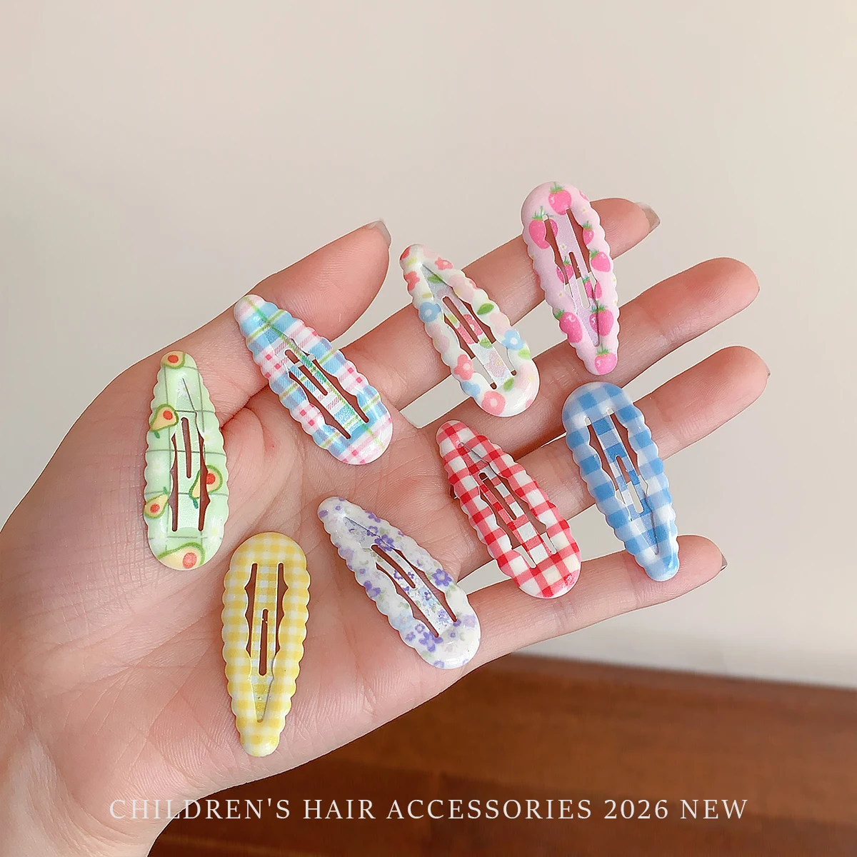 10Pcs/Set Cute Floral Fruit Plaid Snap Hair Clips for Toddler Girls No Hurt Hair Wavy Edge Barrettes Baby Kids Bangs Hair Acce
10Pcs/Set Cute Floral Fruit Plaid Snap Hair Clips for Toddler Girls No Hurt Hair Wavy Edge Barrettes Baby Kids Bangs Hair Acce