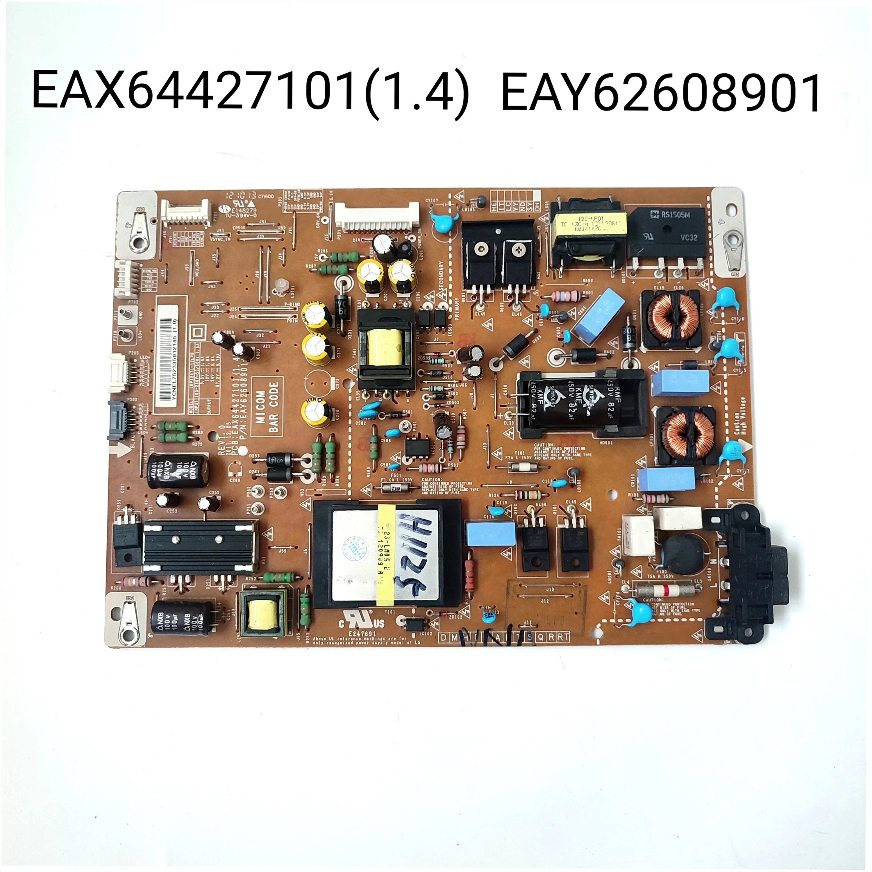 Power Supply Board EAX64427101(1.4) EAY62608901 REV 1.0 for 42LS4100 42LM5800-UC 42LM6200-UE 42LS5700 42LS570S 42LM620S 42LM620T
Power Supply Board EAX64427101(1.4) EAY62608901 REV 1.0 for 42LS4100 42LM5800-UC 42LM6200-UE 42LS5700 42LS570S 42LM620S 42LM620T