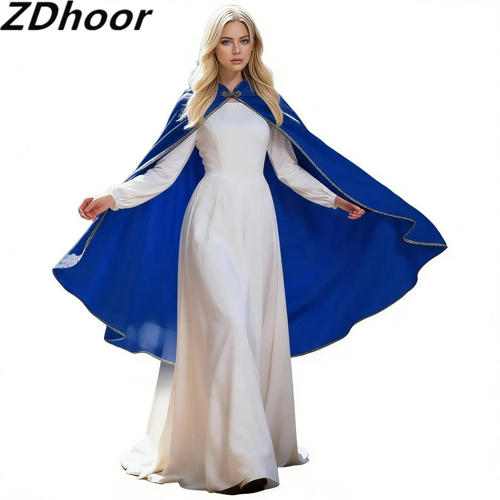 Women Men Medieval Velvet Cape Stand Collar Renaissance Cape for Halloween Themed Party Cosplay Stage Performance
Women Men Medieval Velvet Cape Stand Collar Renaissance Cape for Halloween Themed Party Cosplay Stage Performance