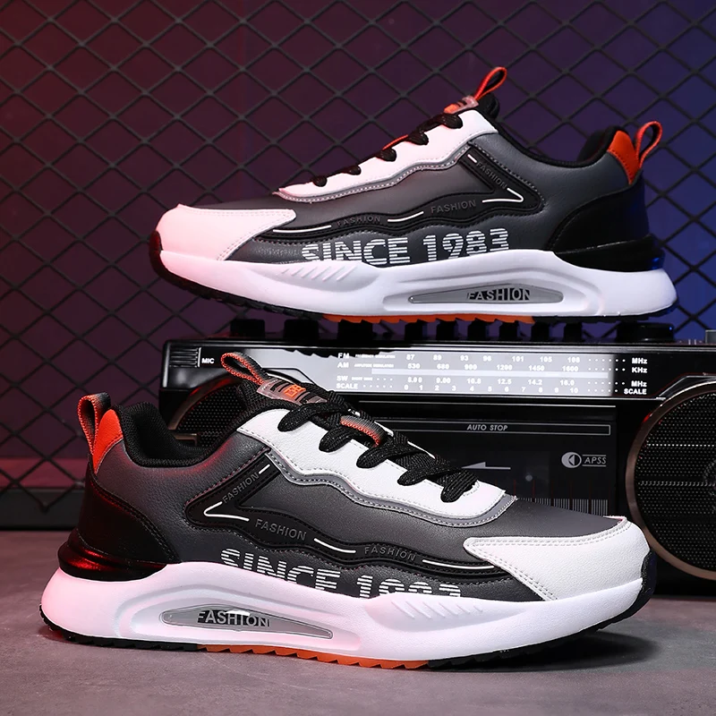 Удобная мужская повседневная спортивная обувь на шнуровке с круглым носком и низким берцем на плоской подошве со шнуровкой и круглым носком, подходящая по цвету 
Удобная мужская повседневная спортивная обувь на шнуровке с круглым носком и низким берцем на плоской подошве со шнуровкой и круглым носком, подходящая по цвету