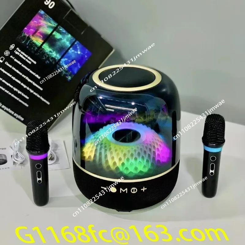Hot-selling Glazed Wireless Bluetooth Speaker, Colorful Lights Desktop Heavy Subwoofer High-quality Family Karaoke Set Singing
Hot-selling Glazed Wireless Bluetooth Speaker, Colorful Lights Desktop Heavy Subwoofer High-quality Family Karaoke Set Singing
