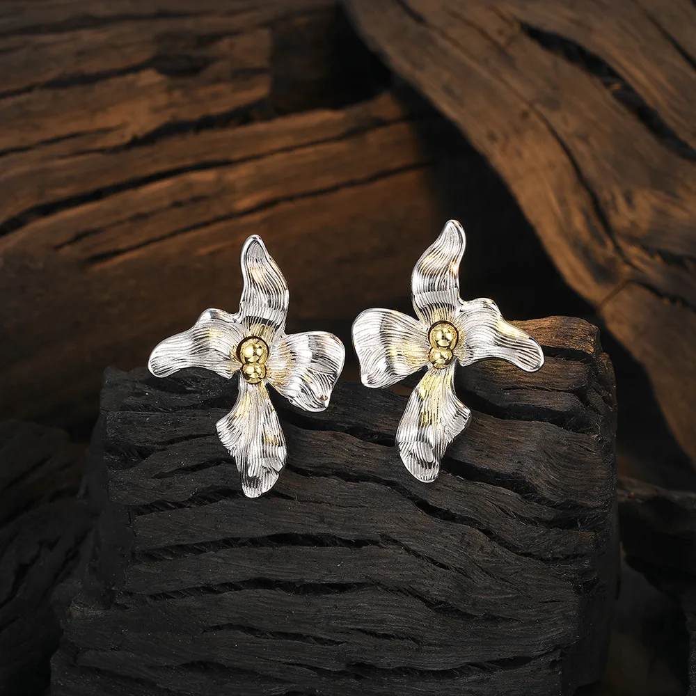 GXGlint 925 Sterling Silver Flower Earrings for Women High Quality Jewelry Fine Jewlery Party
GXGlint 925 Sterling Silver Flower Earrings for Women High Quality Jewelry Fine Jewlery Party