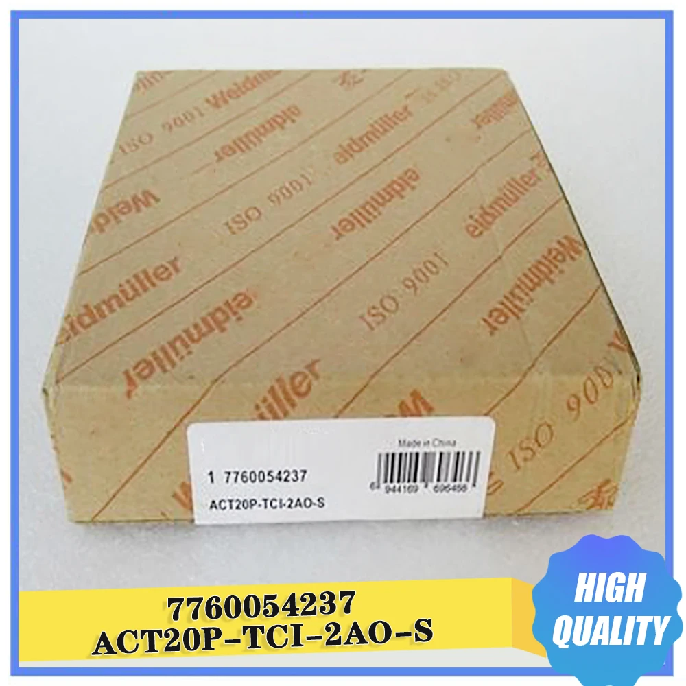 7760054237 ACT20P-TCI-2AO-S Temperature Signal Converter For Weidmuller
7760054237 ACT20P-TCI-2AO-S Temperature Signal Converter For Weidmuller