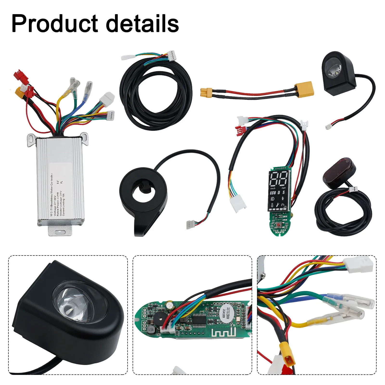 Scooter Controller Replacement Kit Communication Cable 350W Controller Set Wear-resistant Materials Compact Size
Scooter Controller Replacement Kit Communication Cable 350W Controller Set Wear-resistant Materials Compact Size