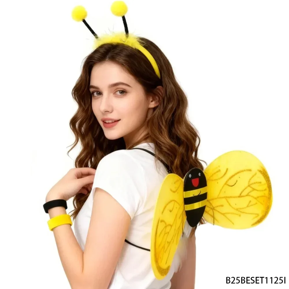PESENAR Bumblebee Cosplay Costume Accessories Set, Bee Wings Headband Skirt for Halloween Party Dress Up
PESENAR Bumblebee Cosplay Costume Accessories Set, Bee Wings Headband Skirt for Halloween Party Dress Up