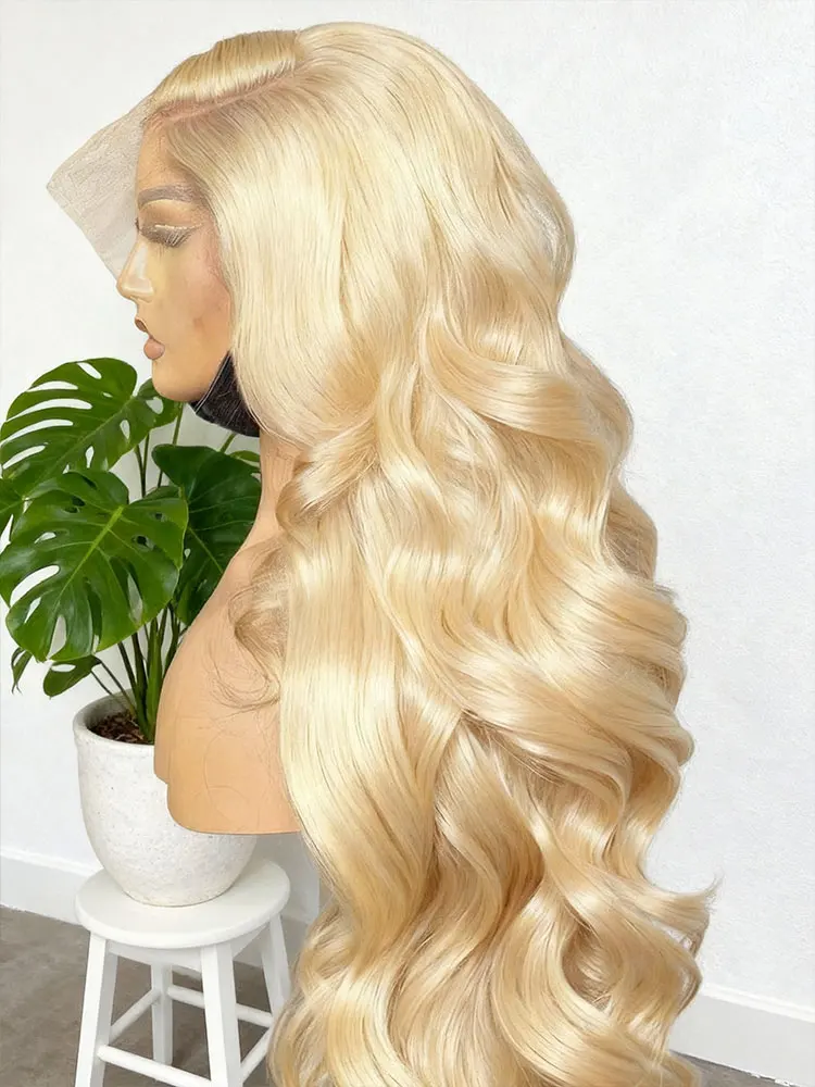 250% High Density 613 Blonde Body Wave Human Hair Wigs Preplucked Brazilian Human Hair Wig 30 40 Inch HD Transparent Lace Frontal Wig For Black Women Natural Hairline With Baby Hair Around
250% High Density 613 Blonde Body Wave Human Hair Wigs Preplucked Brazilian Human Hair Wig 30 40 Inch HD Transparent Lace Frontal Wig For Black Women Natural Hairline With Baby Hair Around