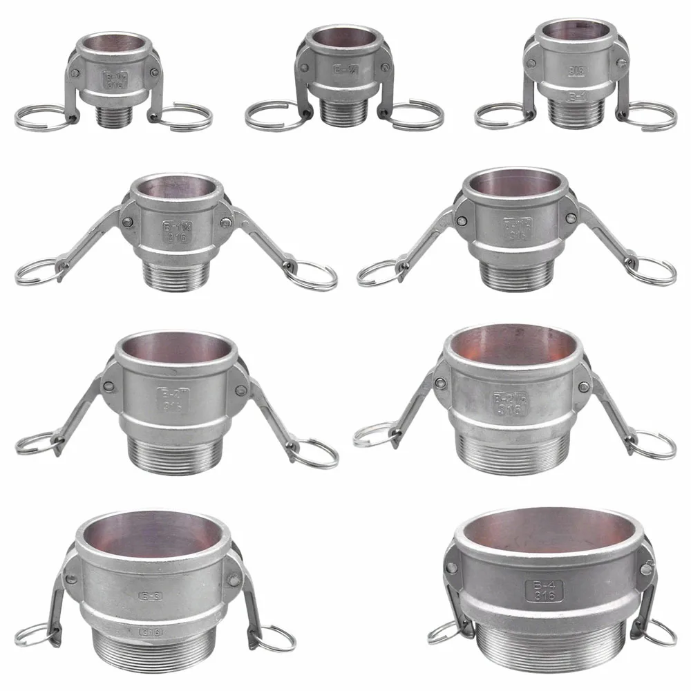 1/2" 3/4" 1" 2"-4" BSPT 304 Stainless Male Female Camlock Fitting Adapter Barb Quick Disconnect For Hose Pump Garden Sprinkler
1/2" 3/4" 1" 2"-4" BSPT 304 Stainless Male Female Camlock Fitting Adapter Barb Quick Disconnect For Hose Pump Garden Sprinkler