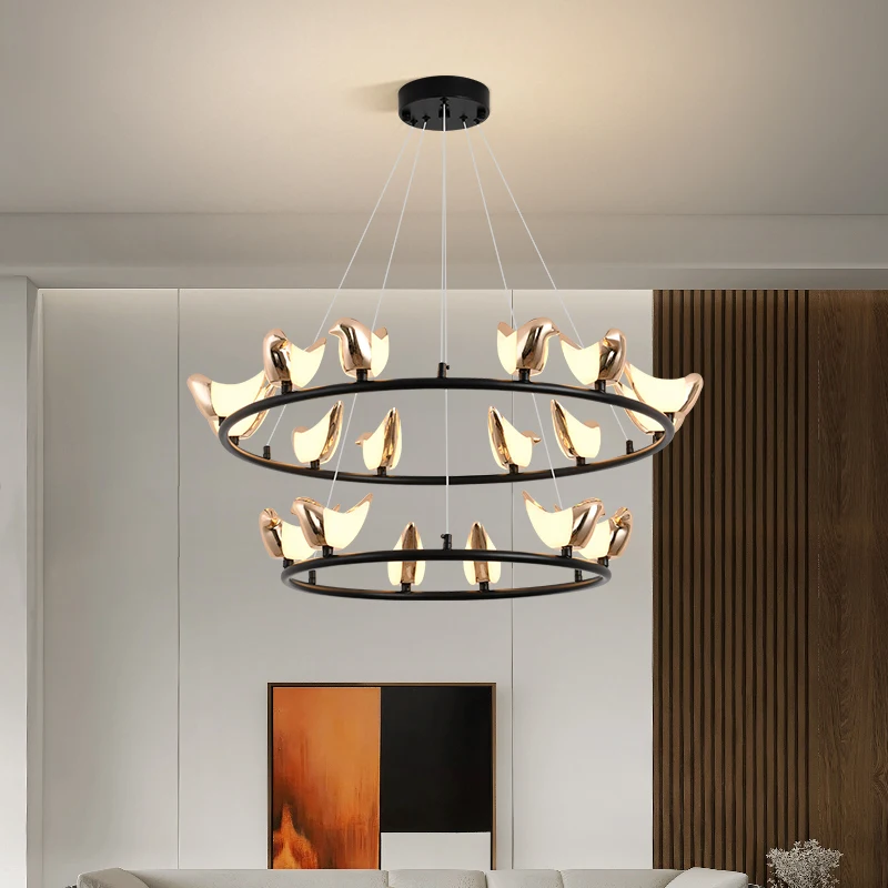 Nordic Modern Living Room Chandelier Simple Dining Room Bar Bird Table Lamp Creative Personality Staircase Lamp Bedroom Bedside
Nordic Modern Living Room Chandelier Simple Dining Room Bar Bird Table Lamp Creative Personality Staircase Lamp Bedroom Bedside