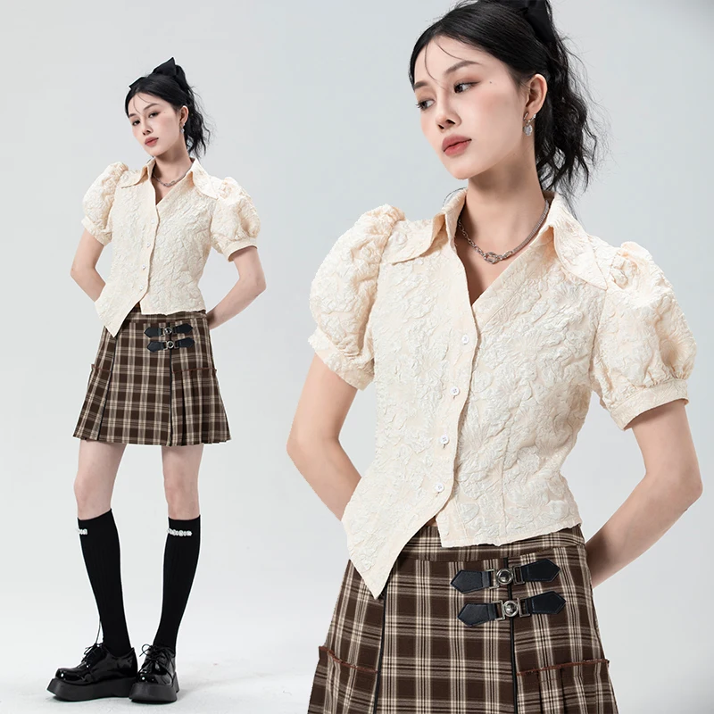 Эксклюзивная женская блузка WYN с цветочной вышивкой и 3D-рельефом, укороченная, приталенная, асимметричная, летняя, модная
Эксклюзивная женская блузка WYN с цветочной вышивкой и 3D-рельефом, укороченная, приталенная, асимметричная, летняя, модная