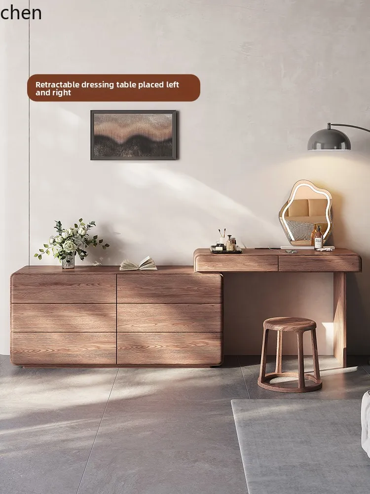 YFY light luxury bedroom solid wood dresser chest integrated simple corner desk retractable dressing table
YFY light luxury bedroom solid wood dresser chest integrated simple corner desk retractable dressing table