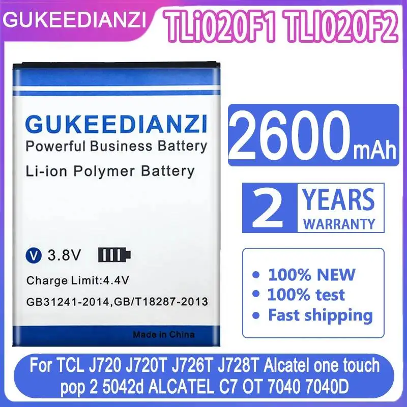 2600mAh Reliable Replacement TLI020F2 Mobile Phone Battery For Alcatel One Touch Pop Icon A564C Firce 2 7040 7040N 7040T
2600mAh Reliable Replacement TLI020F2 Mobile Phone Battery For Alcatel One Touch Pop Icon A564C Firce 2 7040 7040N 7040T