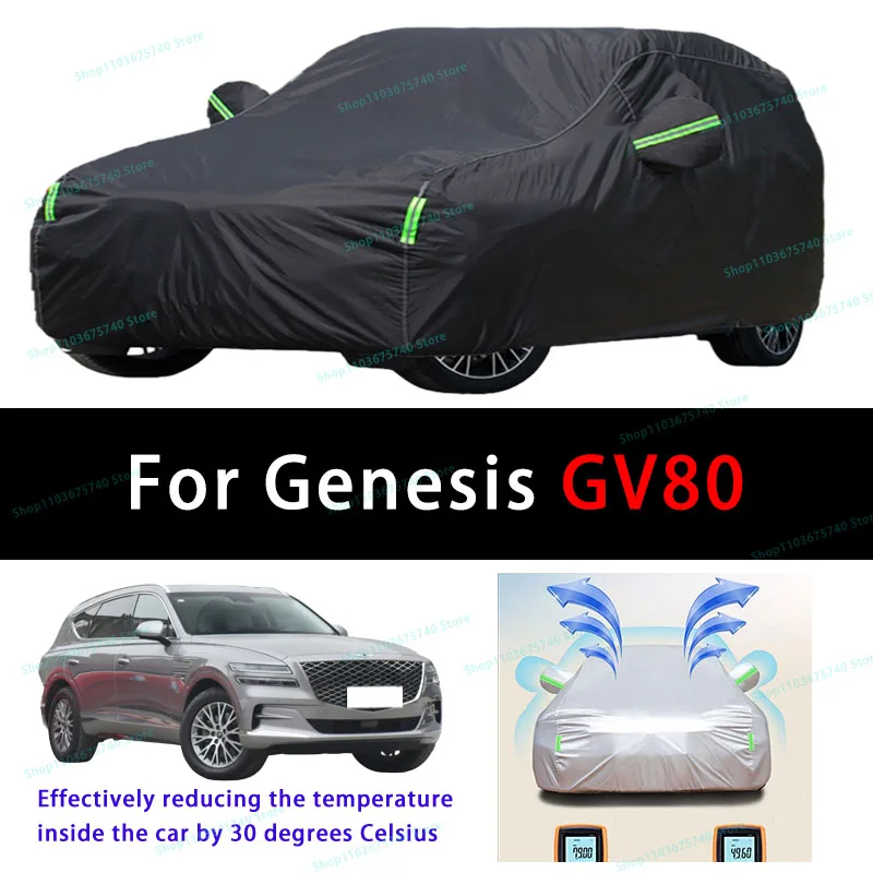 For Genesis GV80 Summer Full Car Covers Outdoor Sun uv Protection Dust Cooling Protective Auto Protective Cover
For Genesis GV80 Summer Full Car Covers Outdoor Sun uv Protection Dust Cooling Protective Auto Protective Cover