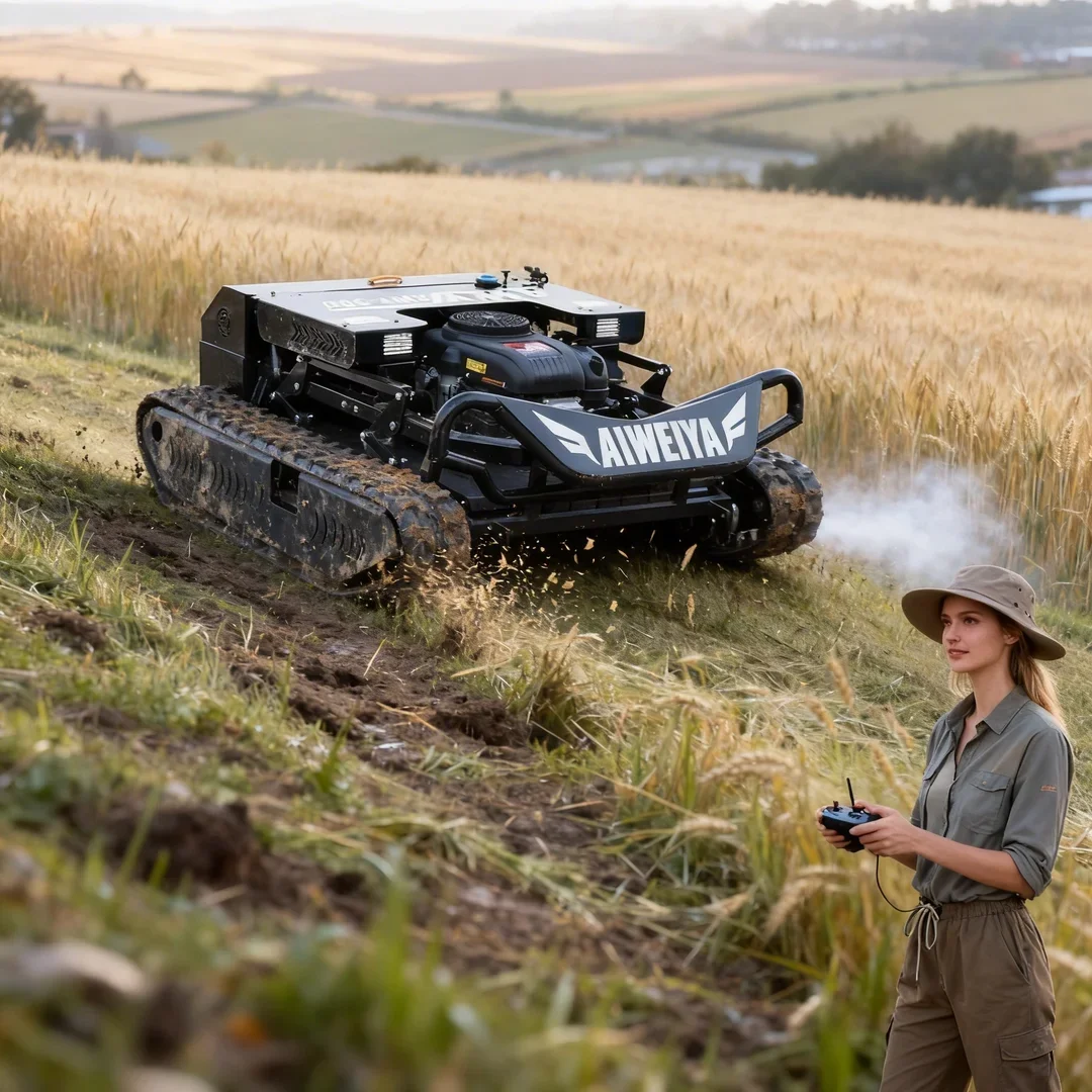 Customized Wireless Remote Control Tank Flail Lawn Mower 900mm Cutting Width Tracked All-Terrain for Garden & Large Lawn
Customized Wireless Remote Control Tank Flail Lawn Mower 900mm Cutting Width Tracked All-Terrain for Garden & Large Lawn