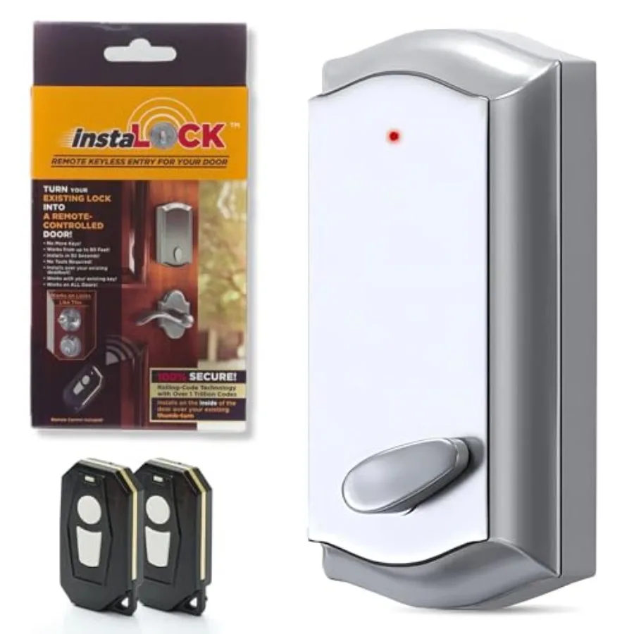 Smart Remote Door Lock for Existing Deadbolt - Installs in 30 Seconds - Enjoy Automatic Keyless Entry with Tool Free Installati
Smart Remote Door Lock for Existing Deadbolt - Installs in 30 Seconds - Enjoy Automatic Keyless Entry with Tool Free Installati