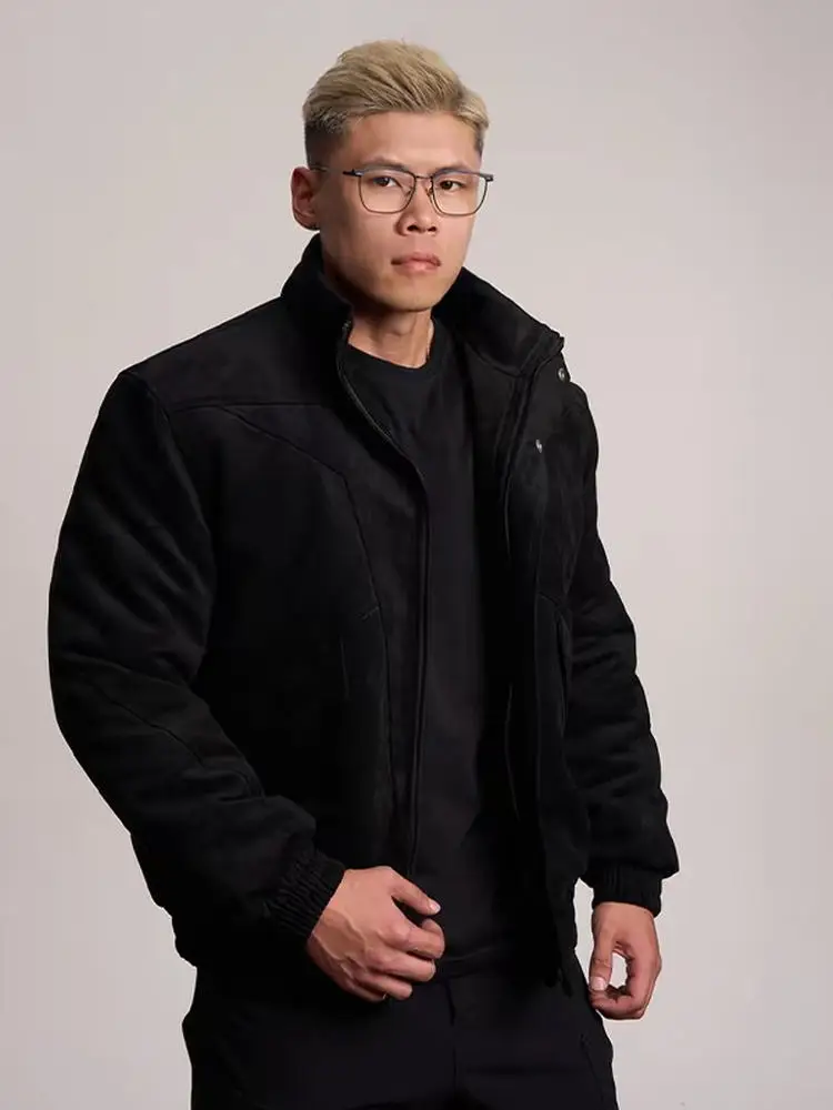 American Sle Thiened Suede Cotton Jaet Men's Winter High-End Feeling Windproof Stand Collar Cotton Coat Outerwear
American Sle Thiened Suede Cotton Jaet Men's Winter High-End Feeling Windproof Stand Collar Cotton Coat Outerwear