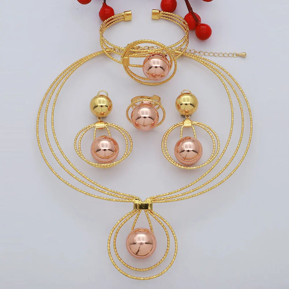 Necklace For Women Dubai Gold Plated Jewelry Set Original Earrings Rings Bracelets Wedding Gifts Free Shipping Nigeria
Necklace For Women Dubai Gold Plated Jewelry Set Original Earrings Rings Bracelets Wedding Gifts Free Shipping Nigeria