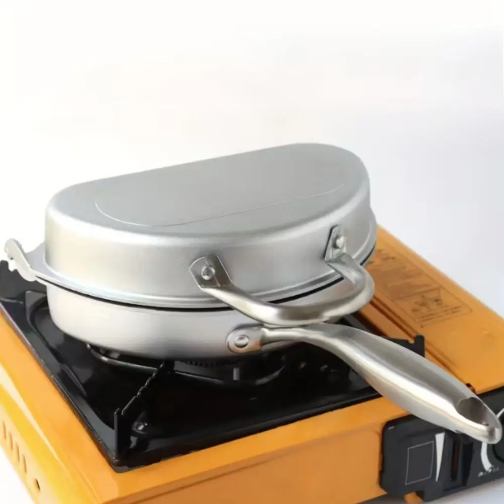 Portable Non-stick Folding Double-sided Frying Pan Aluminum Fast Heat Omelette Pan Lightweight Cooking Pot Travel
Portable Non-stick Folding Double-sided Frying Pan Aluminum Fast Heat Omelette Pan Lightweight Cooking Pot Travel