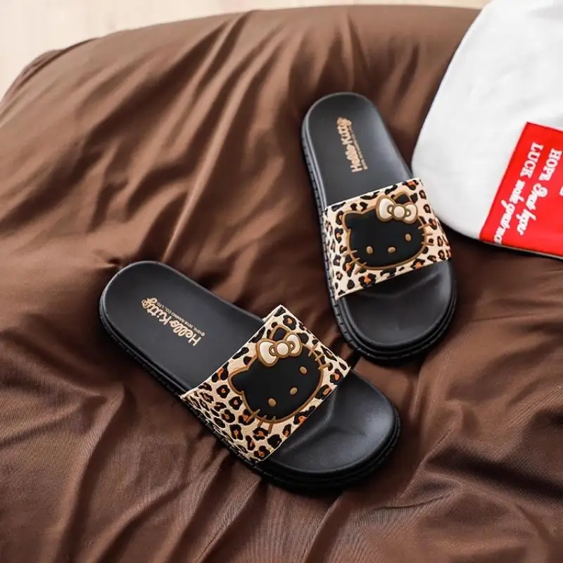 Anime Hello Kitty Slippers for Women Sanrio Kawaii Kt Summer Home Sandals Pvc Leopard Print Creativity Fashion Non-Slip Casual
Anime Hello Kitty Slippers for Women Sanrio Kawaii Kt Summer Home Sandals Pvc Leopard Print Creativity Fashion Non-Slip Casual