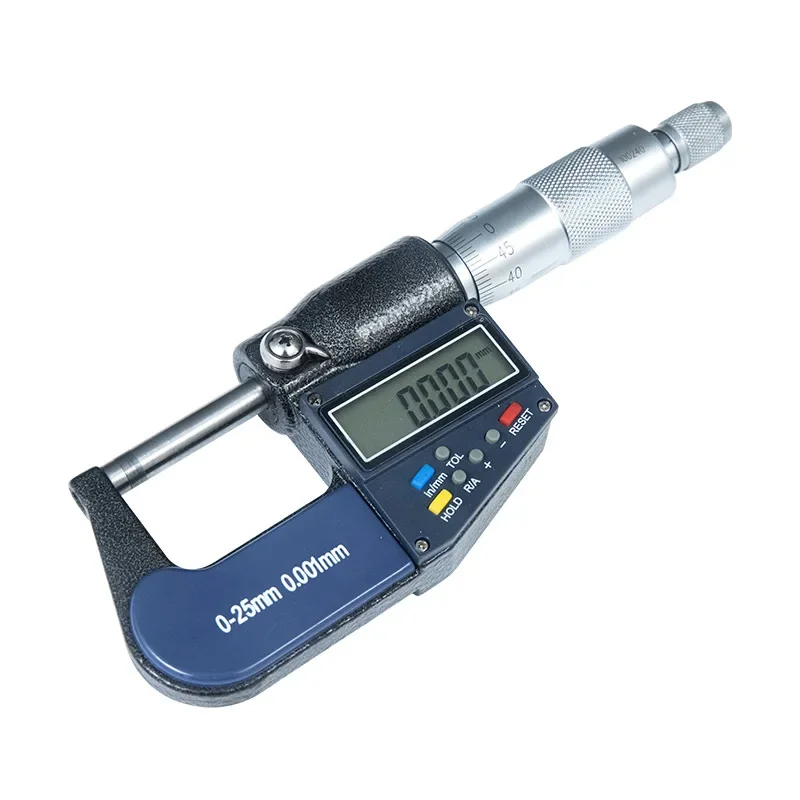 Instrument Digital Outer Diameter Micrometer 0-25mm Spiral Micrometer Digital Caliper Micrometer
Instrument Digital Outer Diameter Micrometer 0-25mm Spiral Micrometer Digital Caliper Micrometer