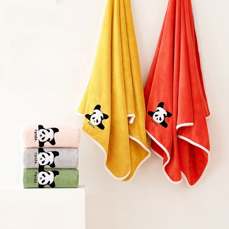 Panda Coral Fleece Bath Towel Thick Soft Non-shedding High Absorbency Adult Towel Home Use Bath Towel Durable Household Linen
Panda Coral Fleece Bath Towel Thick Soft Non-shedding High Absorbency Adult Towel Home Use Bath Towel Durable Household Linen