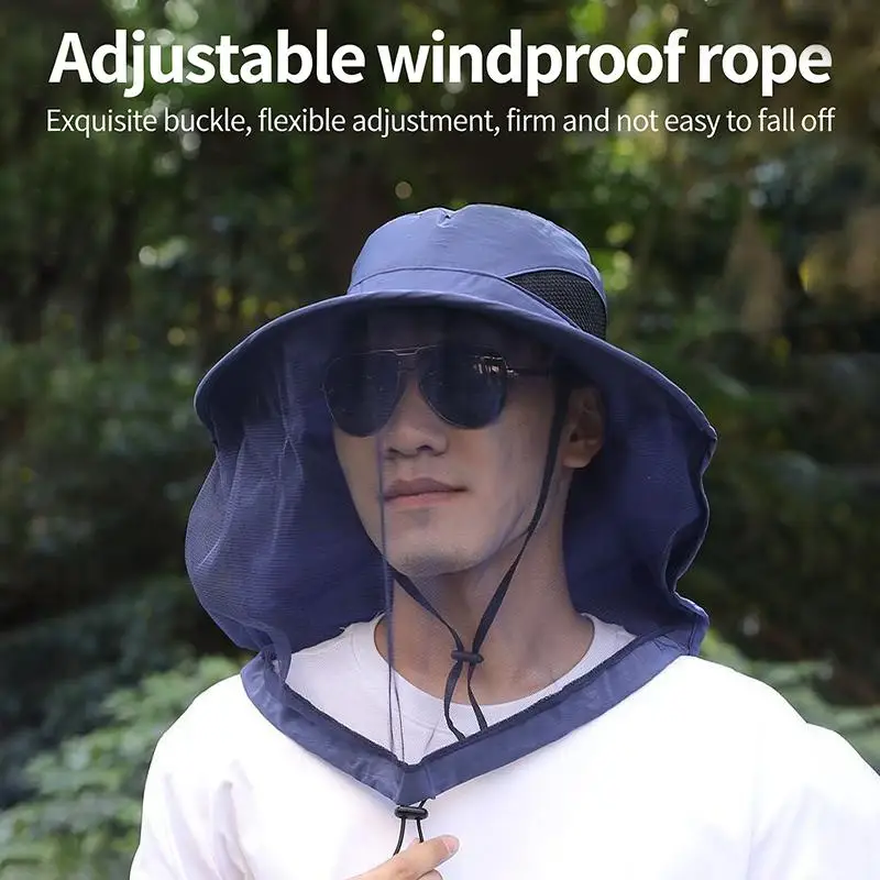 New Sunscreen Mosquito Repellent Wide-Brimmed Hat Summer Outdoor Camping And Hiking Hat
New Sunscreen Mosquito Repellent Wide-Brimmed Hat Summer Outdoor Camping And Hiking Hat