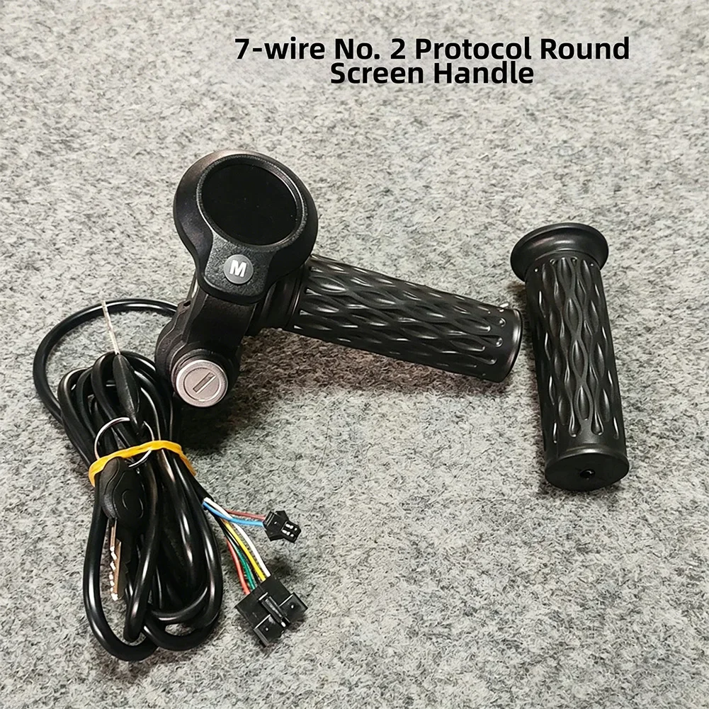 Electric Bike Throttle Grip Electric Bicycle Round-Screen Display, Speed Mileage Monitor Throttle Grip Set
Electric Bike Throttle Grip Electric Bicycle Round-Screen Display, Speed Mileage Monitor Throttle Grip Set