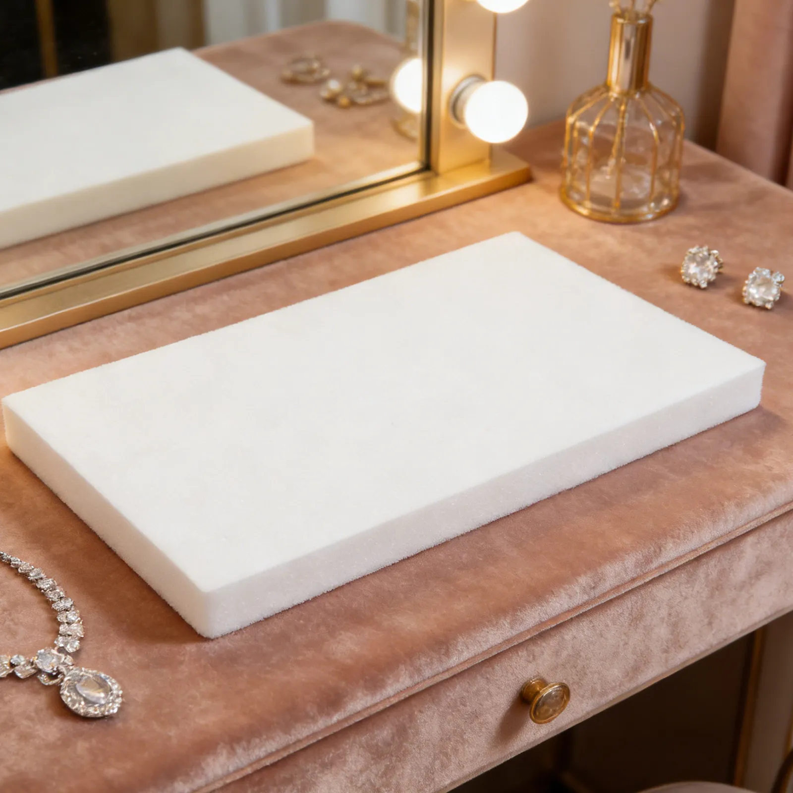 2Pcs Jewelry Display Tray Soft Sponge Pad Cuttable Foam Insert Organizer Necklace Bracelet Storage Showcase Exhibition Retail
2Pcs Jewelry Display Tray Soft Sponge Pad Cuttable Foam Insert Organizer Necklace Bracelet Storage Showcase Exhibition Retail