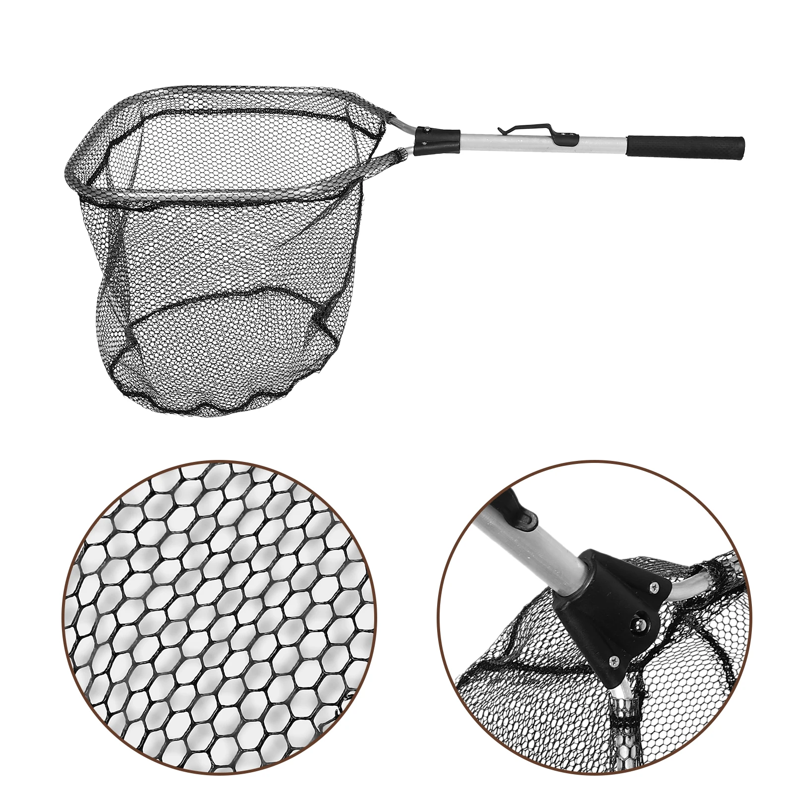 Portable Folding Fishing Net Heavy Duty Silicone Mesh Lightweight Aluminum Alloy Frame Compact Design For Sea Crabs Trout
Portable Folding Fishing Net Heavy Duty Silicone Mesh Lightweight Aluminum Alloy Frame Compact Design For Sea Crabs Trout