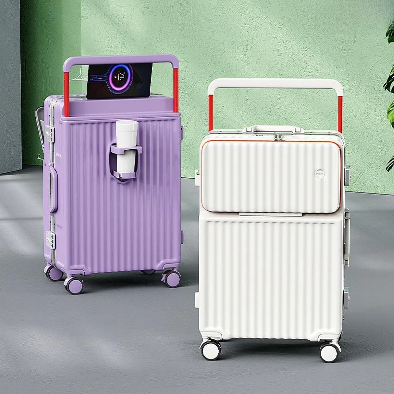 Large Capaci Travel Suitcase Aluminum Frame Silent Password Box Women's Sle Faionable Trendy Polyester Zipper Cl...
Large Capaci Travel Suitcase Aluminum Frame Silent Password Box Women's Sle Faionable Trendy Polyester Zipper Cl...