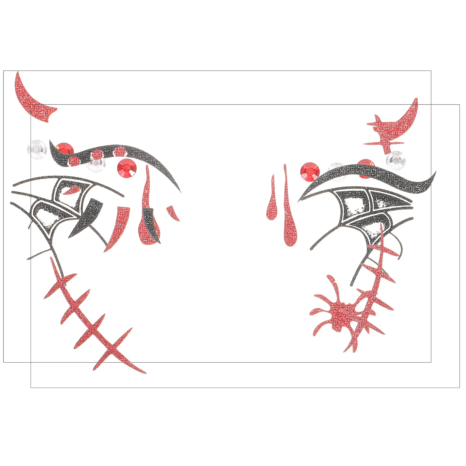 2 Sheets Halloween Face Stickers Temporary Rhinestone Tattoos Cosplay Party Makeup Stickers for Halloween Face Tattoos Decals
2 Sheets Halloween Face Stickers Temporary Rhinestone Tattoos Cosplay Party Makeup Stickers for Halloween Face Tattoos Decals