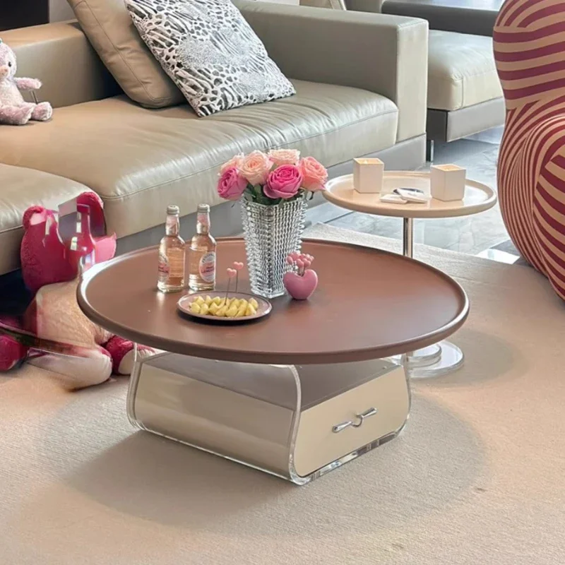 Modern Simple Coffee Tables for Living Room Acrylic Round Table Set with Side Table Luxury Center Table Living Room Furniture
Modern Simple Coffee Tables for Living Room Acrylic Round Table Set with Side Table Luxury Center Table Living Room Furniture