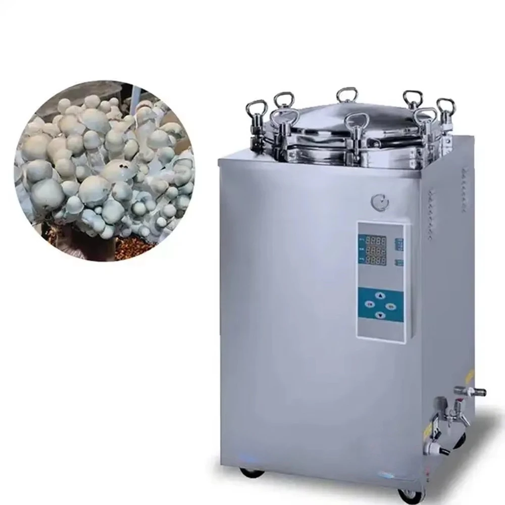 IKEME 35l 50l 75l 100l 120l 150l Food Mushroom Planting Vertical Steam Autoclave
IKEME 35l 50l 75l 100l 120l 150l Food Mushroom Planting Vertical Steam Autoclave
