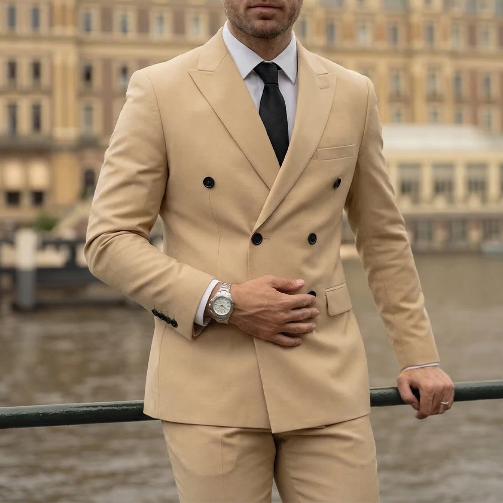 IN STOCK Peak Lapel 2 Pieces Men's Suits Double Breasted Groomsmen Suits(Blazer+Pants)
IN STOCK Peak Lapel 2 Pieces Men's Suits Double Breasted Groomsmen Suits(Blazer+Pants)